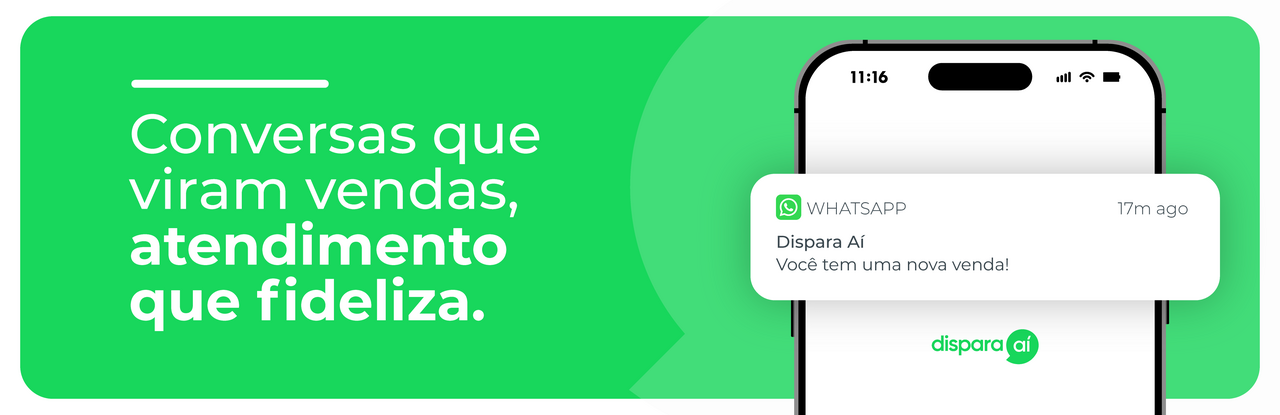 Plataforma Dispara Aí realizando disparo no WhatsApp com automação e alta taxa de entrega