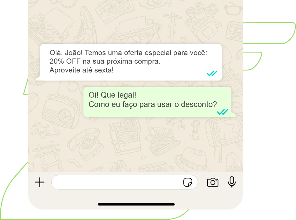 disparo de mensagens